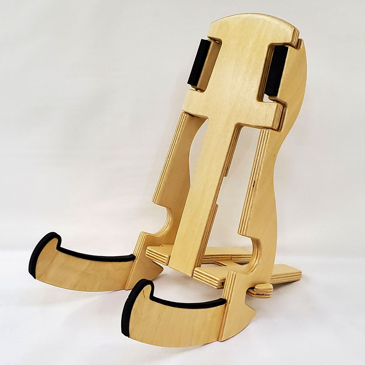 Authentic ukulele stand in birch plywood